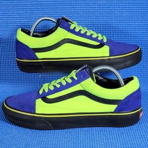 blue white black vans